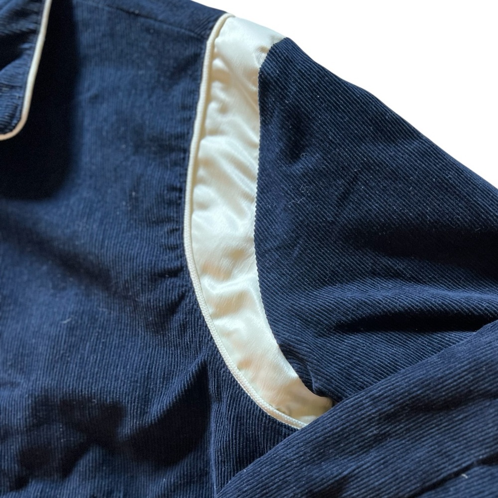 mnml Teddy Corduroy Bomber Varsity Jacket, Size L - Picture 6 of 14